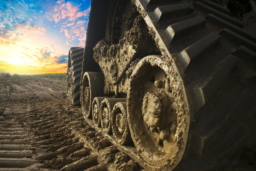 How tracks can ease the pressure on compacted soil and increase yields